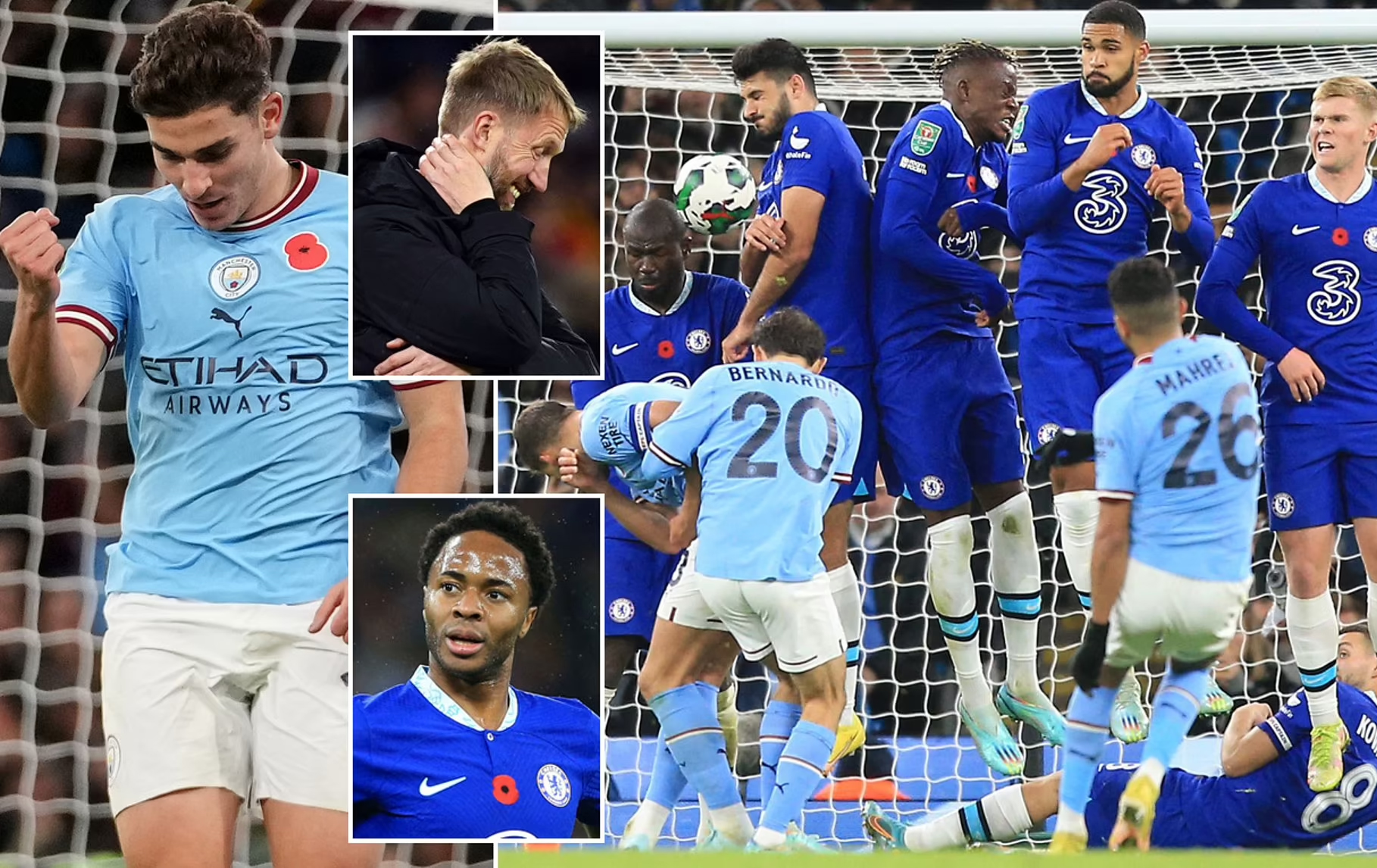 Cúp Liên đoàn Anh: Đánh bại Chelsea, Man City giành vé đi tiếp

